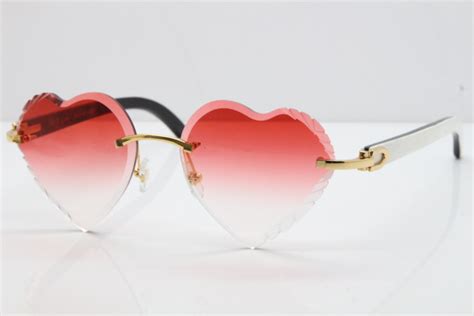 cartier heart shaped glasses|cartier rimless glasses women.